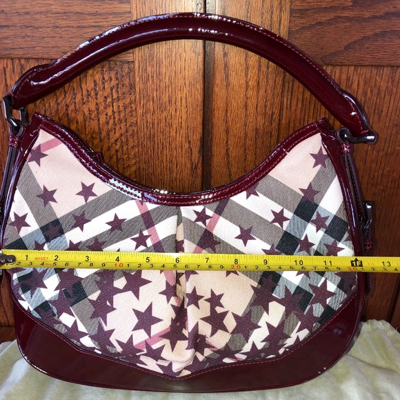 Authentic Burberry Nova Check Star Hobo Bag - Picture 2 of 8
